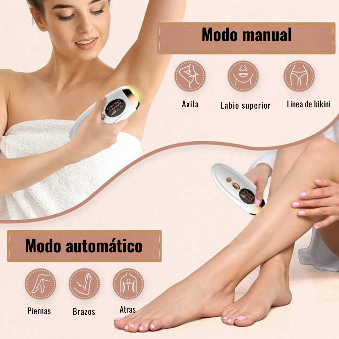 Depiladora Láser IPL Premium | Elimina el vello sin dolor desde casa