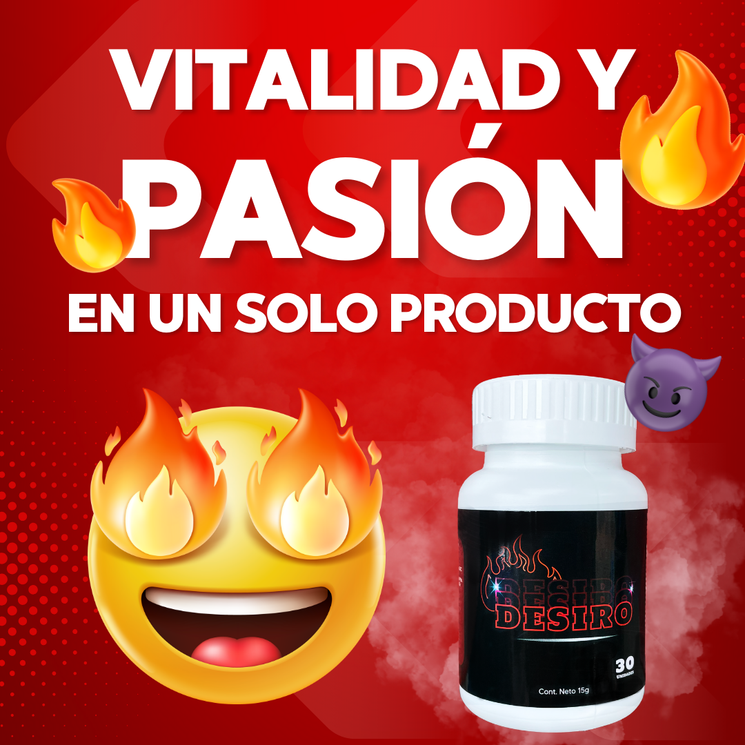 DESIRO Vital+ | Despierta tu Energía y Potencia Sexual al Máximo