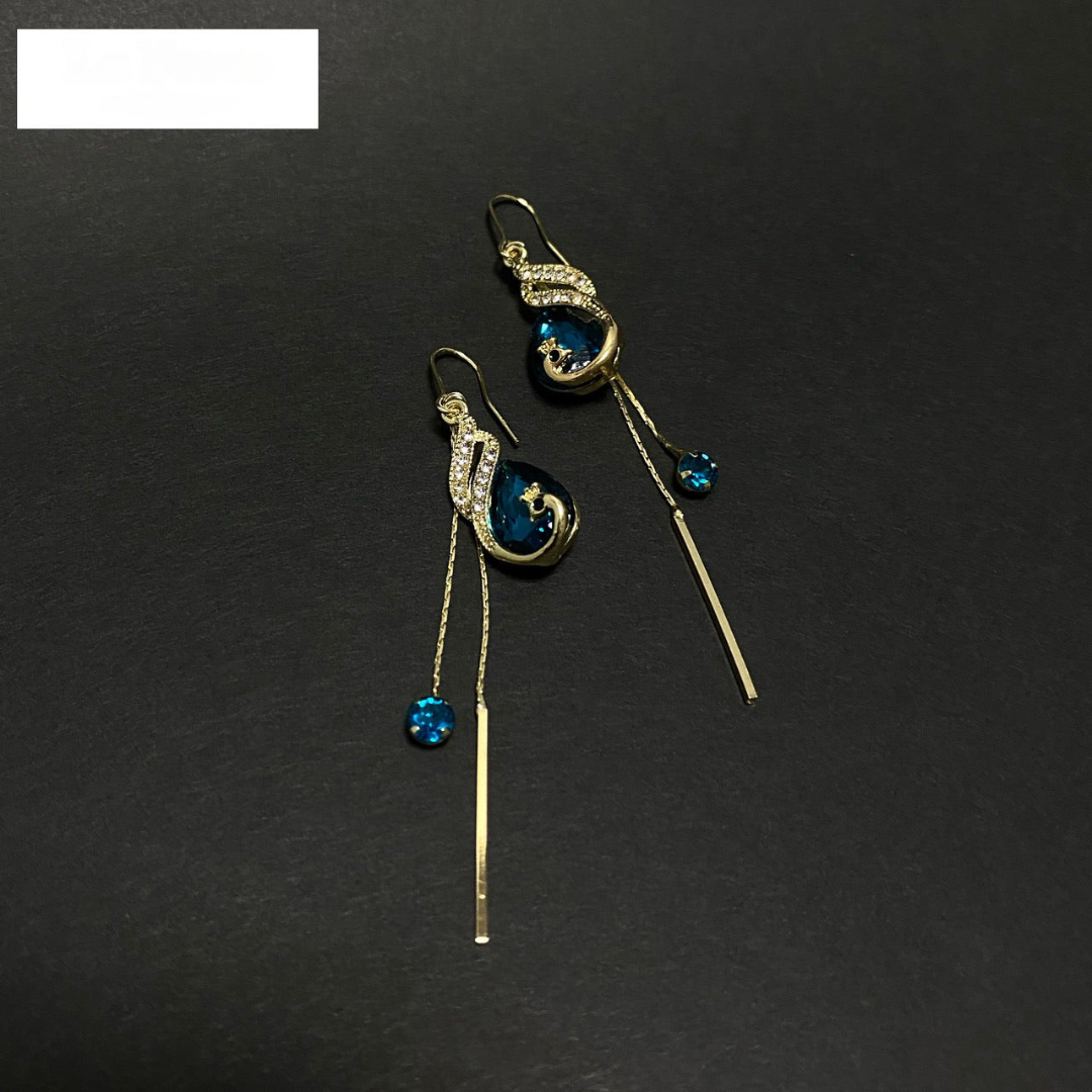 Aretes "Destello de Zafiro" - El Toque de Elegancia que Define tu Estilo