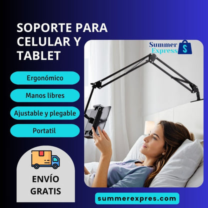 SOPORTE PLEGABLE: CELULAR Y TABLET